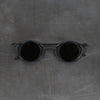 Rigards x ZIGGY CHEN RG1943ZC Titanium Magnetic Clip-On Sunglasses (RG-RG1943ZC-GHKQHJLSH) with antique black frame and black frame, light grey gradient lenses and dark grey lenses